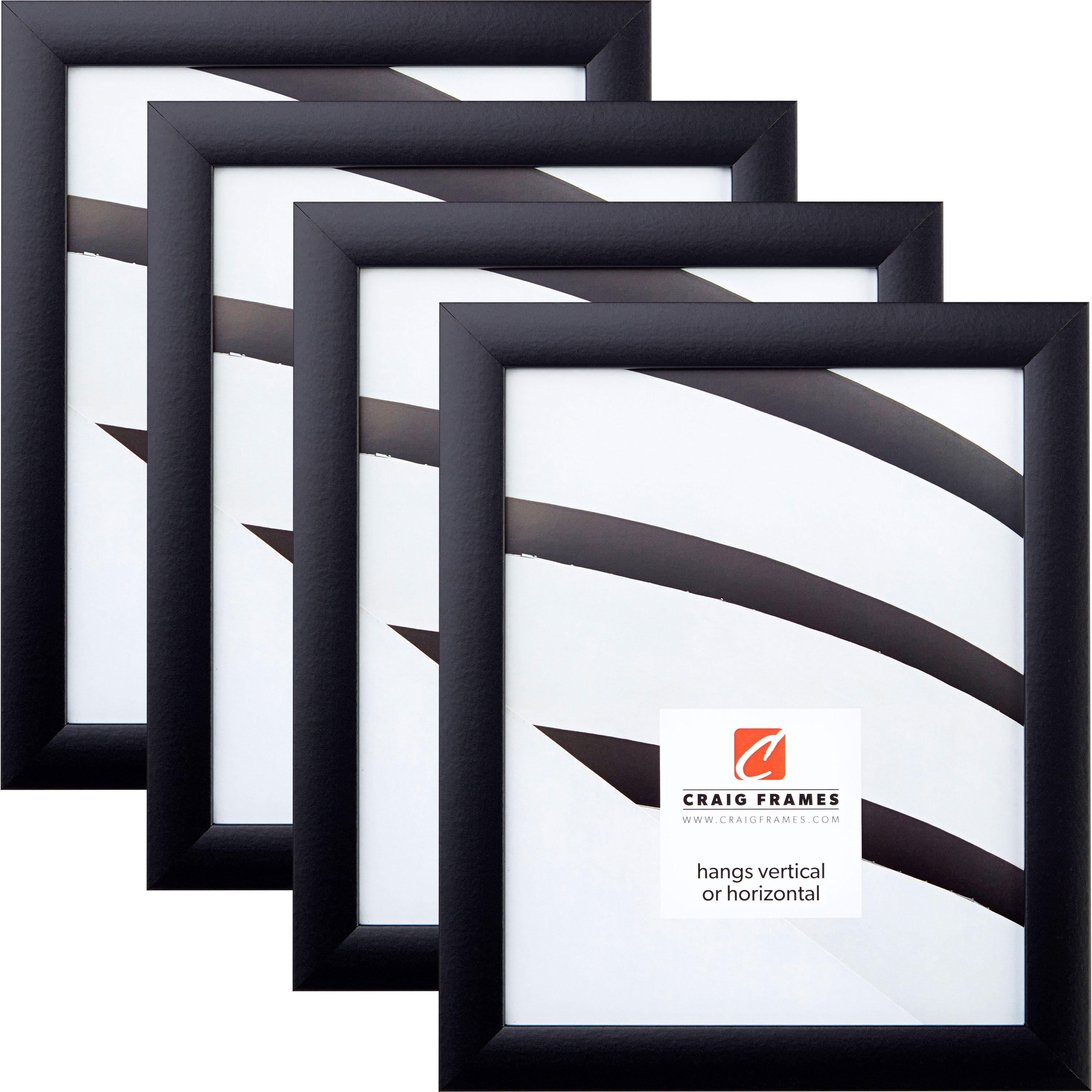 Frames Frame Amo 16x24 Black Wood Picture or Poster Frame 1 inch Wide 3 ...