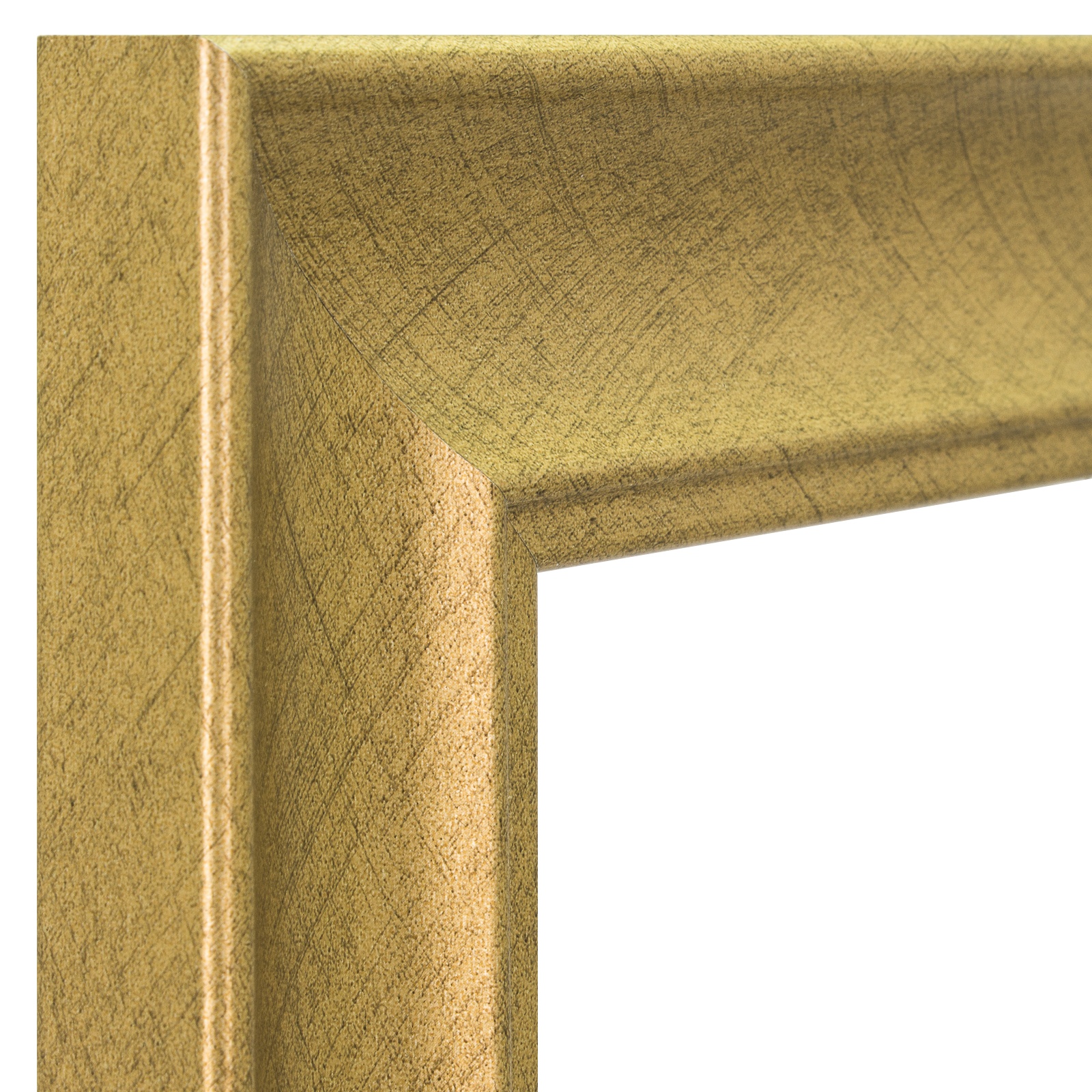 Craig Frames 1.75" Contemporary Brushed Gold Picture Frames & Poster