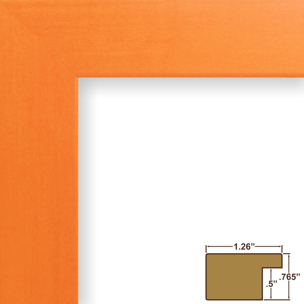 Craig Frames Colori, 1.25" Modern Orange Picture Frame eBay