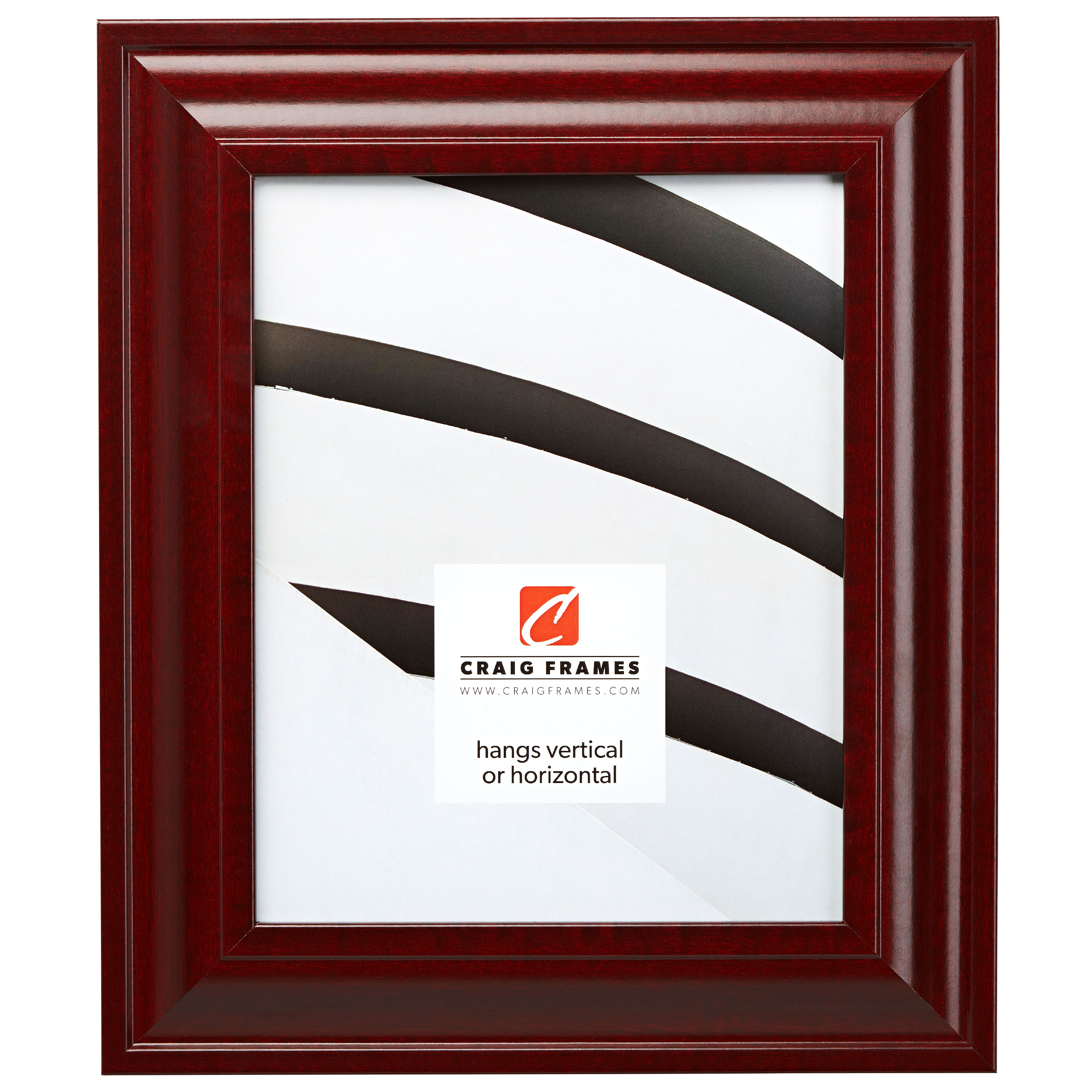 Craig Frames Contemporary Upscale, 2" Mahogany Red Picture Frame eBay